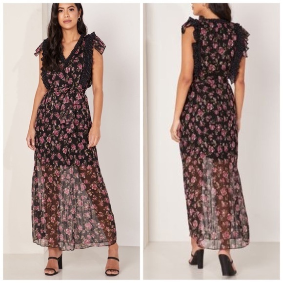 CLOSING CLOSET SALE FOXIEDOX Anaise Anthropologie Dress Floral Print small - Picture 12 of 12